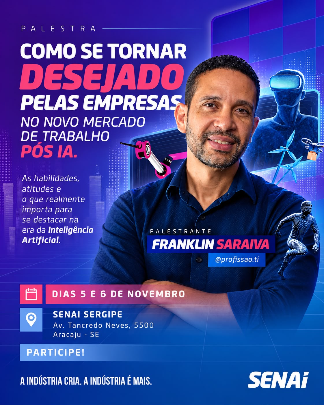 Banner da palestra O profissional que as empresas querem na era da Inteligência Artificial